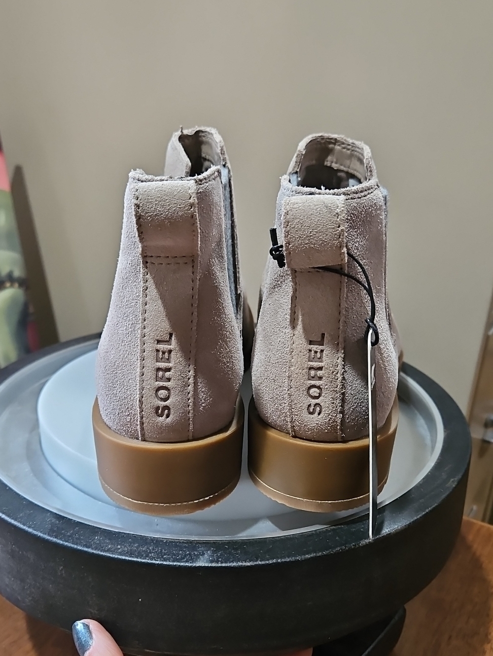 🍂🍁Sorel Taupe And Gray Ankle Boots - Picture 4 of 14